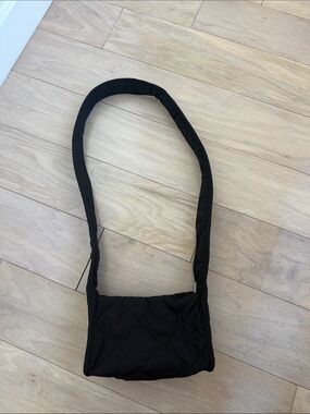 COS Mini Black Quilted Crossbody Bag